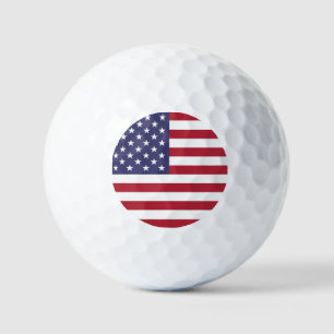 USA flag, flag of USA, American flag Golf Balls