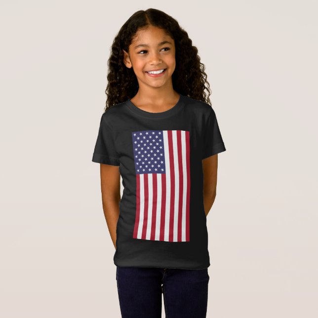 USA flag, flag of USA, American flag T-Shirt (Front Full)