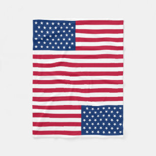 Usa Flag Fleece Blanket