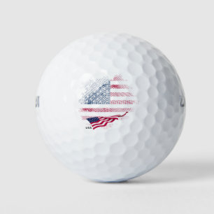 USA flag Golf Balls
