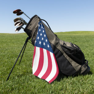 USA Flag Golf Towel Patriotic