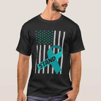 Usa Flag Green Ribbon Shirt Scoliosis Awareness