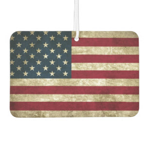 USA Flag Grunge Car Air Freshener