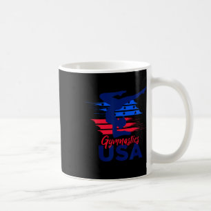 Usa Flag Gymnastics Usa Support  Coffee Mug
