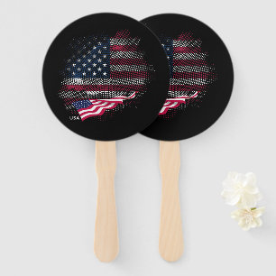 USA flag Hand Fan