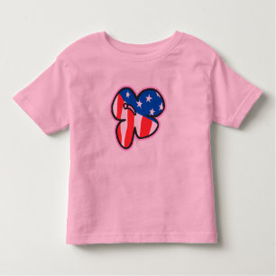 USA Flag Hibiscus Infants & Toddler T-shirts