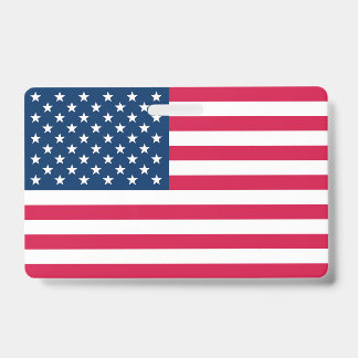 USA Flag ID Badge