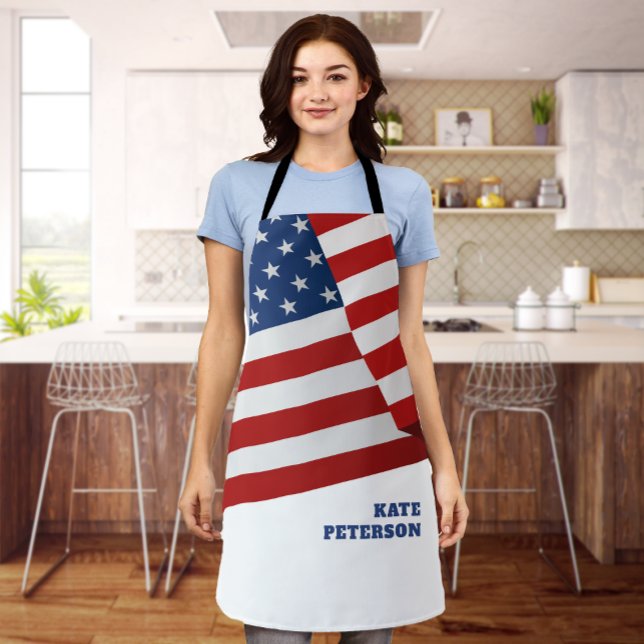 USA Flag | Insignia | Pop Art  Apron (Creator Uploaded)