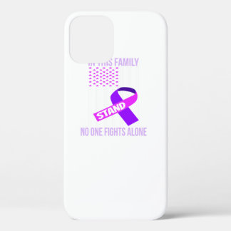 Usa Flag Itp Purple Ribbon Immune Thrombocytopenia iPhone 12 Case