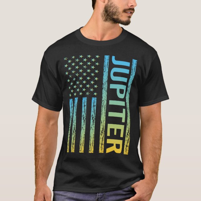 USA Flag - Jupiter T-Shirt (Front)