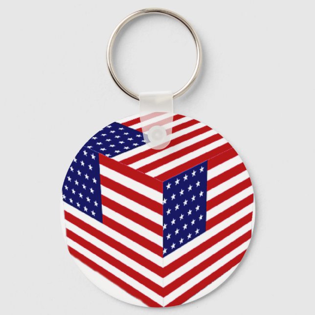 USA Flag_ Key Ring (Front)