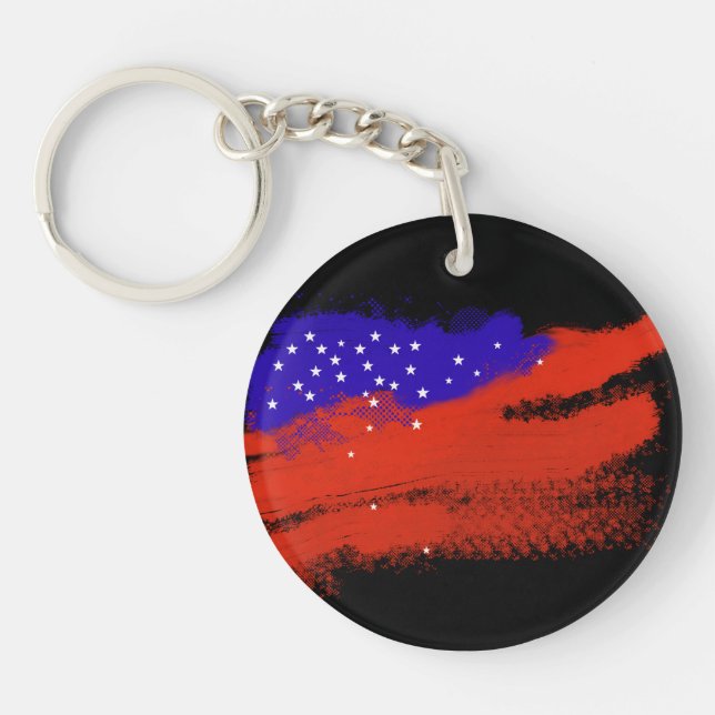 USA Flag Key Ring (Front)