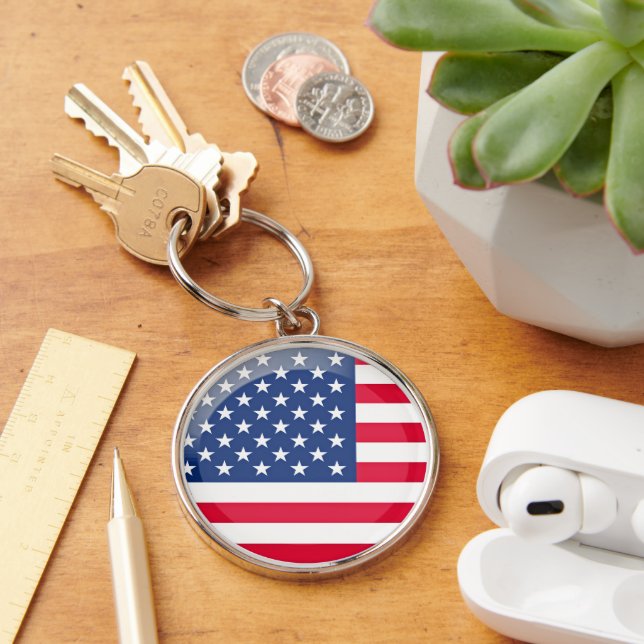 USA flag Key Ring (Desk)