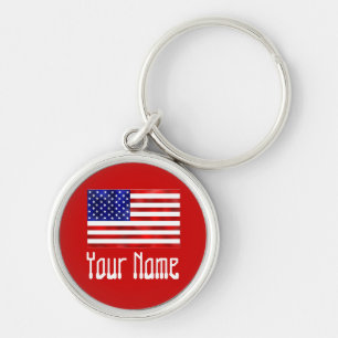USA- FLAG KEY RING