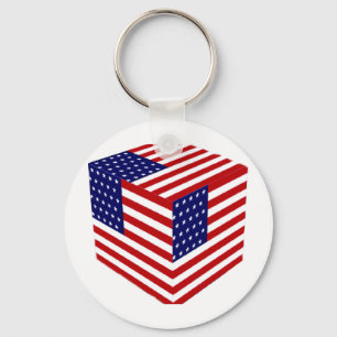 USA Flag_ Key Ring