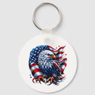 USA Flag Keychain