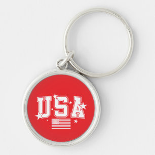 USA Flag Keychain