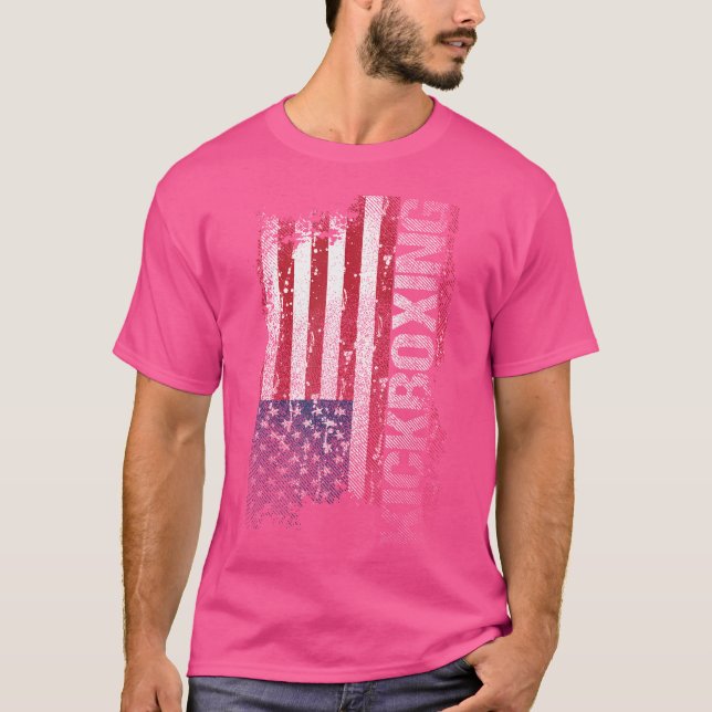 Usa Flag Kickboxing T-Shirt (Front)