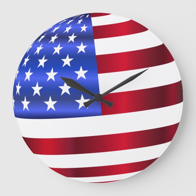 USA Flag Large Clock (Front)
