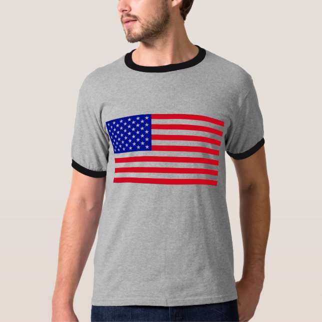 USA-Flag-Large T-Shirt (Front)