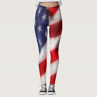 USA Flag Leggings