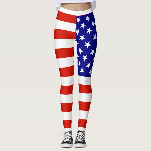 USA Flag Leggings (Front)
