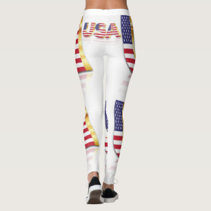 USA Flag Leggings United States of America