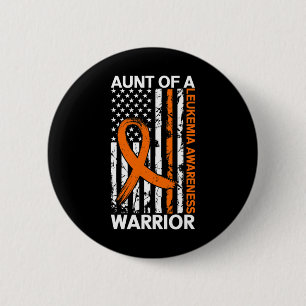 USA Flag Leukaemia Awareness Month US American For 6 Cm Round Badge