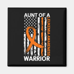USA Flag Leukaemia Awareness Month US American For Magnet