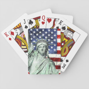 USA FLAG & LIBERTY PLAYING CARDS