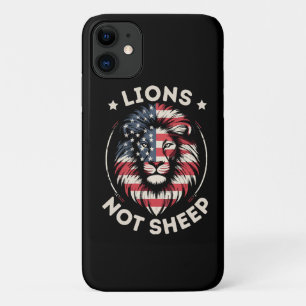 USA FLAG , LIONS NOT SHEEP Case-Mate iPhone CASE
