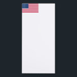 USA Flag Magnetic Notepad - Patriotic<br><div class="desc">USA Flag Magnetic Notepads - United States of America - Flag - Patriotic - Independence Day - July 4th - Customisable - Choose / Add Your Unique Text / Colour / Image - Make Your Special Gift - Resize and move or remove and add elements / image with customisation tool....</div>