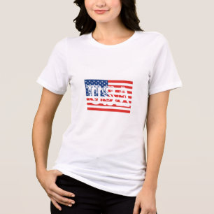 USA Flag Mark Tri-Blend Shirt