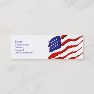 USA Flag Mini Business Card
