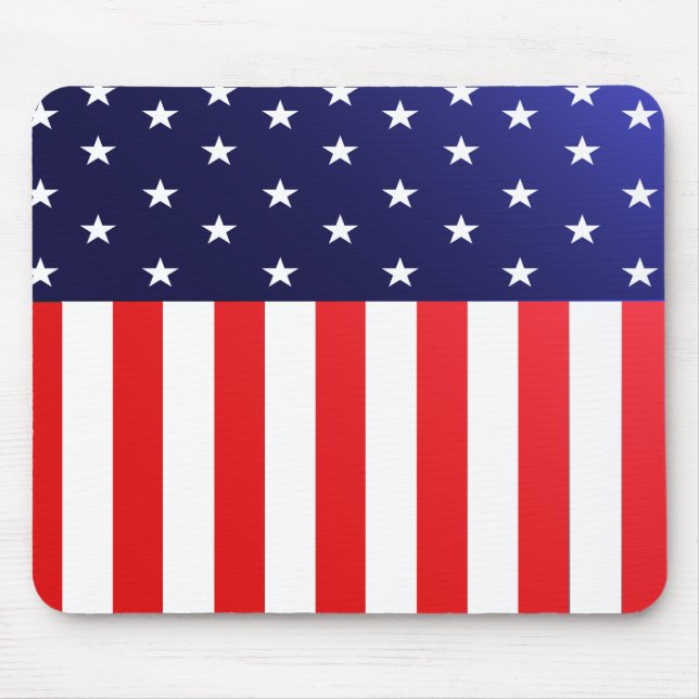 USA Flag  Mouse Pad (Front)