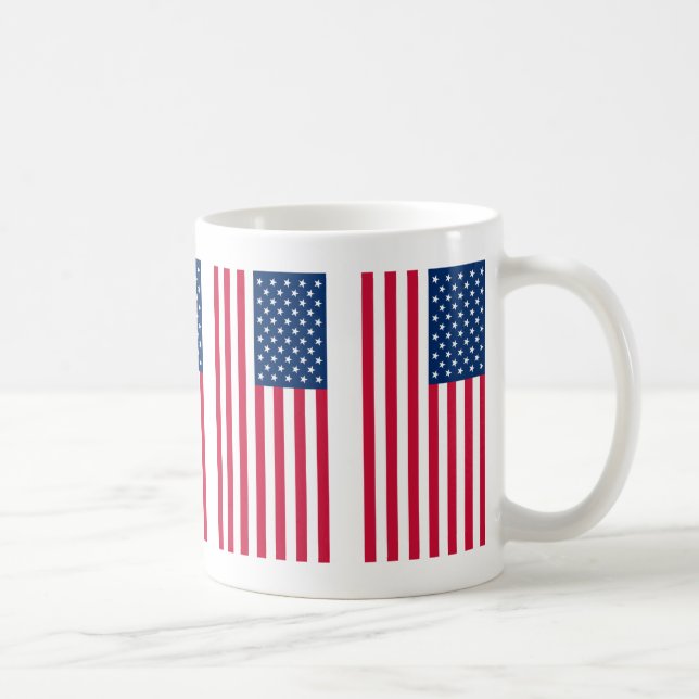 USA Flag Mug Patriotic American Flags Gift (Right)