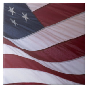 USA flag, North Carolina, USA Tile