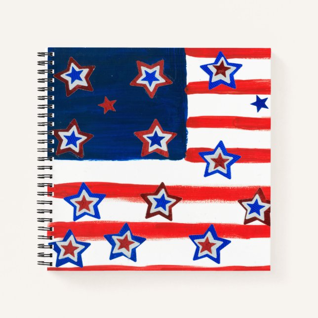USA Flag Notebook (Front)