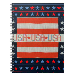 USA Flag Notebook