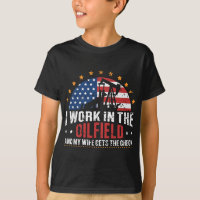 USA Flag Oil Well Oilfeild Oilfield Trash Oilfield
