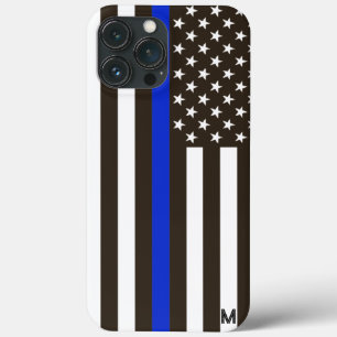 *~* USA Flag Old Glory Patriotic Thin Blue Line iPhone 13 Pro Max Case