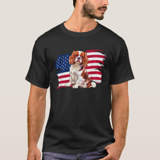 USA Flag Patriotic 4th July Independence Day Caval T-Shirt