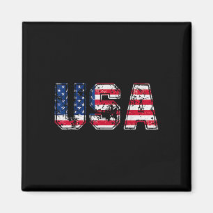 Usa Flag Patriotic 4th Of July America Day Of Inde Magnet
