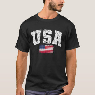 USA Flag Patriotic 4th of July America day of Inde T-Shirt