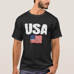 USA Flag Patriotic 4th of July America day of Inde T-Shirt