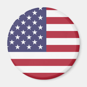 USA Flag Patriotic American Flag Stars and Stripes Magnet