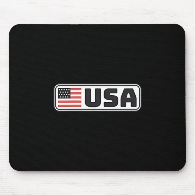 Usa Flag Patriotic Americans Pride Design Mouse Pad (Front)