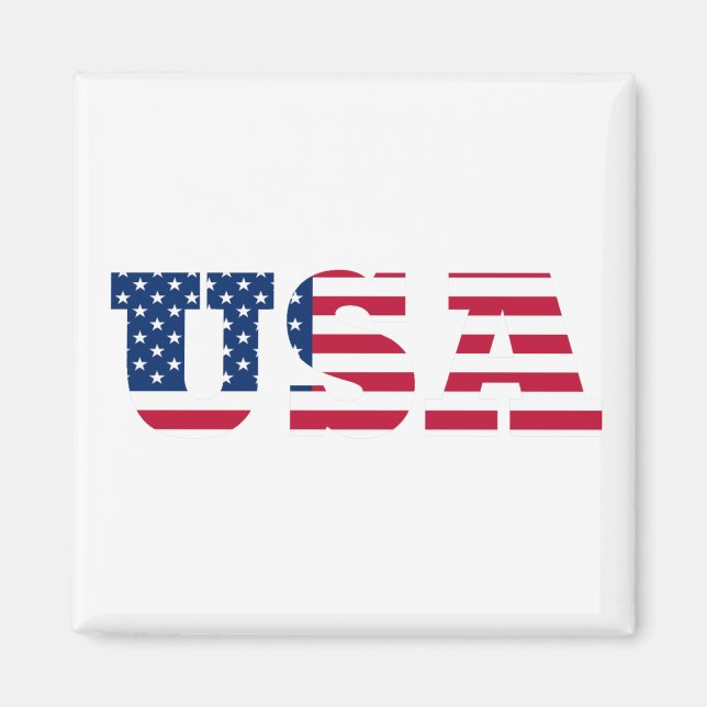 USA Flag  Patriotic Magnet (Front)
