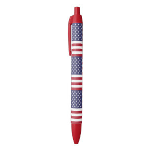 USA flag pattern Blue Ink Pen