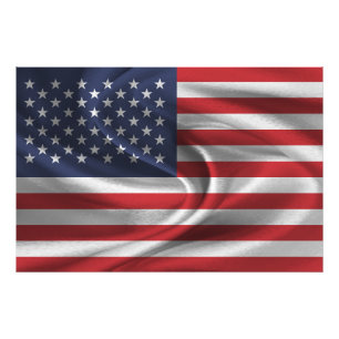 USA Flag Photo Print